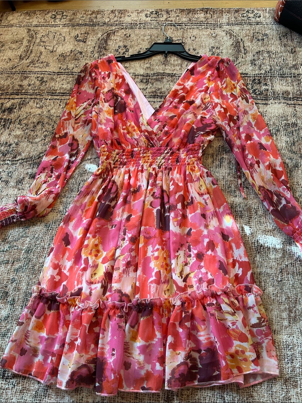 Prettywear Pink Floral Slip Dress
